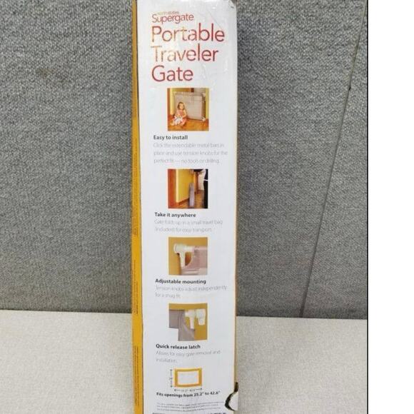 North states gate portable traveler gate lightweight, folds, stows goes anywhere - Picture 4 of 10